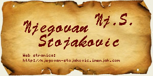 Njegovan Stojaković vizit kartica